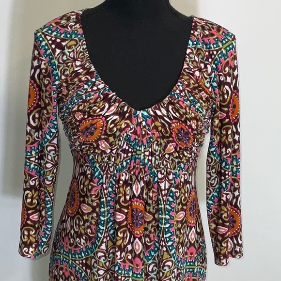 Muse Colorful Boho Print Dress - Picture 2 of 8